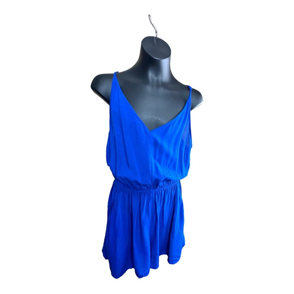 Divided by H&M royal blue sleeveless short romper casual trendy pull on SZ 6